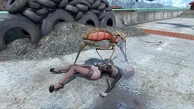 Insect Monster Surprises Heroine with Unexpected Pleasure in Fallout Scene