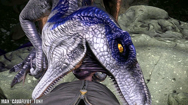 Dino Desire – Guy Engages in Wild Group Sex with Multiple Raptors