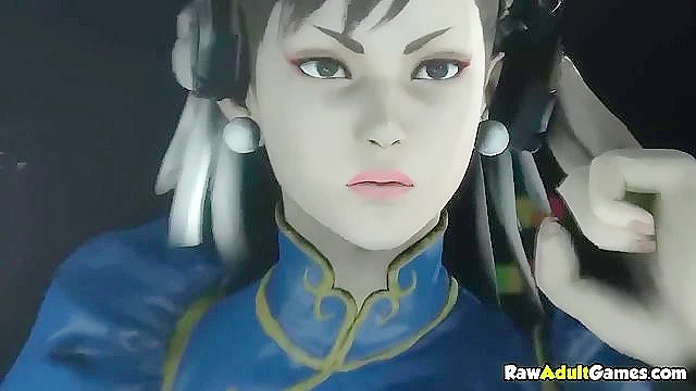 Chun Li Conquers Defeat with Seductive Strapon Action in Street Fighter Scene