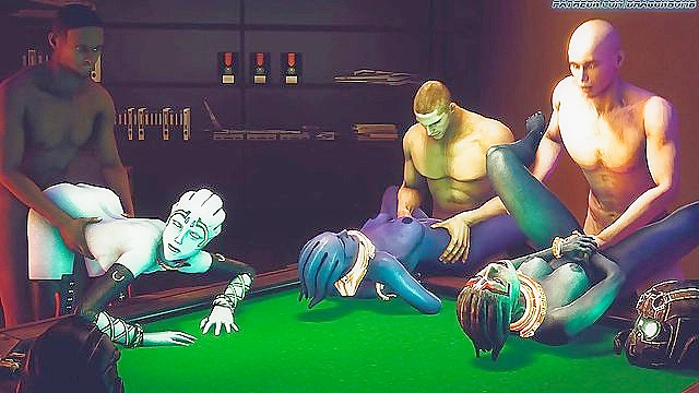 Alien Sluts Asari Danced & Captured by Police for Wild Group Sex Encounter
