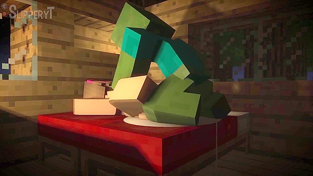 Jenny Finds Pleasure with Zombie and Iron Golem in Steamy Minecraft Adventure