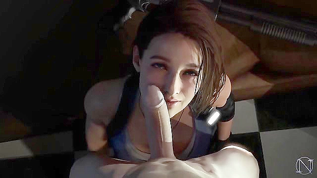 Jill Valentine Receives a Mouthful of Hot Pleasure