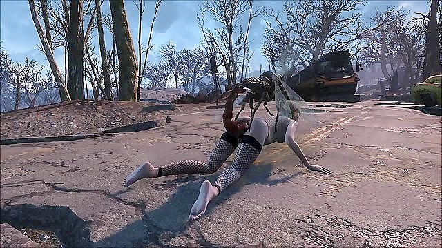 Petite Teen 18+ Engages in Outdoors Passion with Fallout 4 Creatures of the Commonwealth