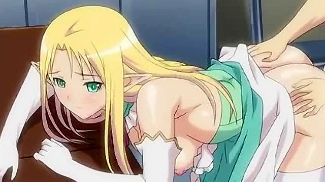 Horny Elf Girls 18+ Tempts Teacher with Lusty Blowjob in Classroom Seduction Scene