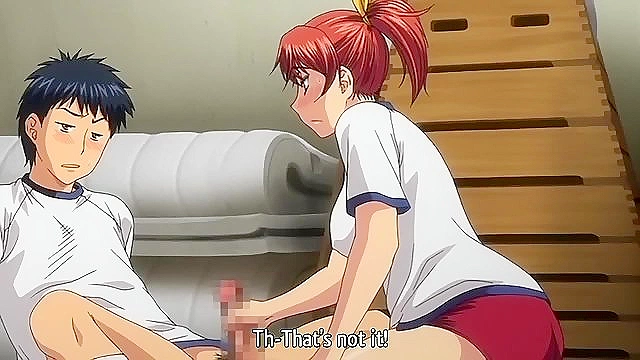 Busty Squirts Milk During Gym Orgasm in Hentai Action