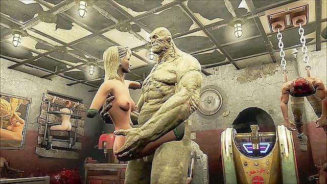Ogre Zombie from Fallout Turns Slaves into Rough Sex Toys