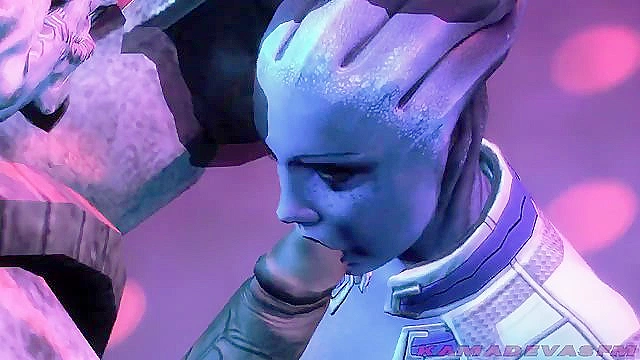 Monster from Mass Effect Face-Fucks Liara T'Soni in Steamy Fallen Heroine Scene