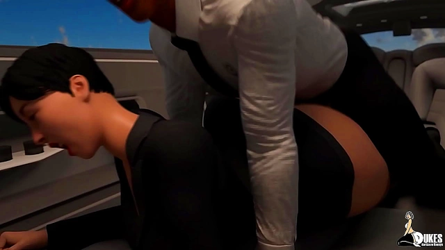 Sultry 3D Anime Babe Enjoys Intense Car Sex for Explosive Climax