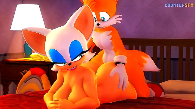 Tails Pleasures Rouge Intensely with Passionate Hentai Sex & Pixelated Creampie