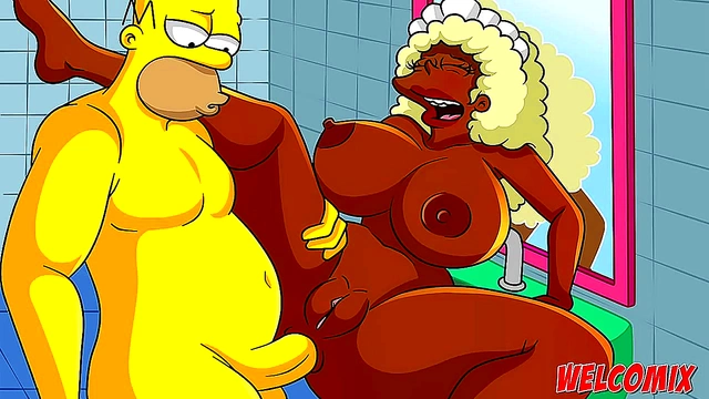 Sultry Housemaid Receives Intense Pleasure in Simpsons-Style Anime Scene