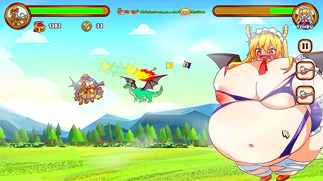 Cute Anime Girls 18+ Embarks on an Erotic Dragon-Induced Weight Gain Journey