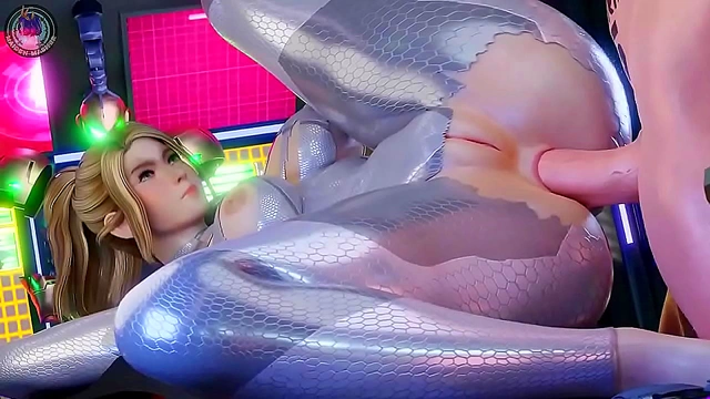 Samus Aran Enjoying Intense Rear Pleasure in Steamy 3D Hentai Scene