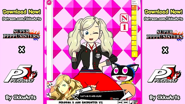 Ann Takamaki Charms Her Way into Hearts with Sensual hentai Scenes