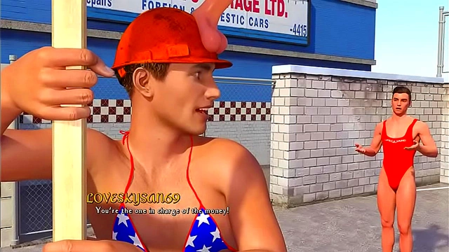 Sultry 3D Anime Maid Turns Car Wash into Steamy Visual Novel Romance