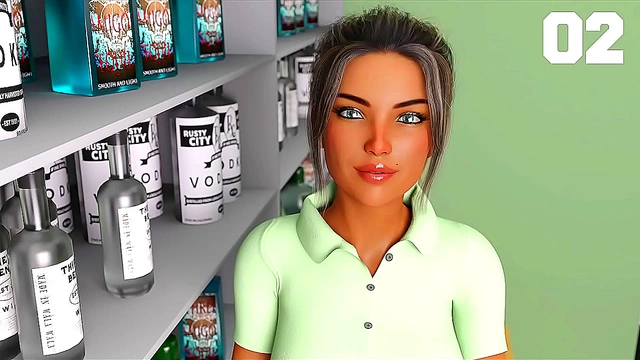 Josy the Busty Clerk Tempts You with Her Lush Curves in 3D Hentai Adventure