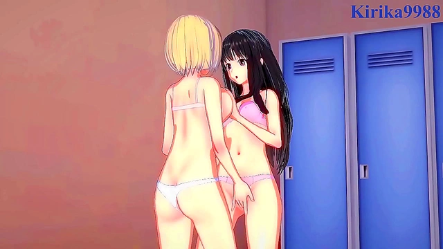 Takina & Chisato Share Passionate Lesbian Adventures with Big Boobs & Futanari Fun
