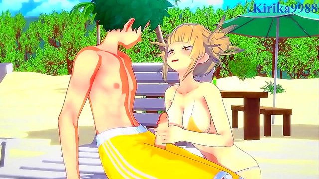 Himiko Toga, Mitsuki Bakugo, and Izuku Midoriya Engage in Steamy 3D Hentai Action