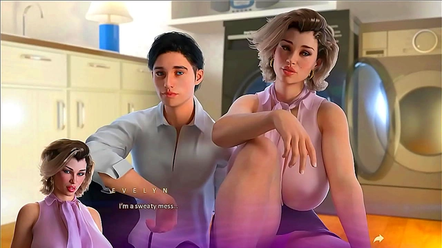 Trapped 3D Anime Beauty Unleashes Intense Visual Novel Pleasures