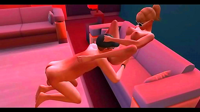 Gabino & Nuria Del Solar Indulge in Steamy Pleasure During Red-Light 3D hentai orgy