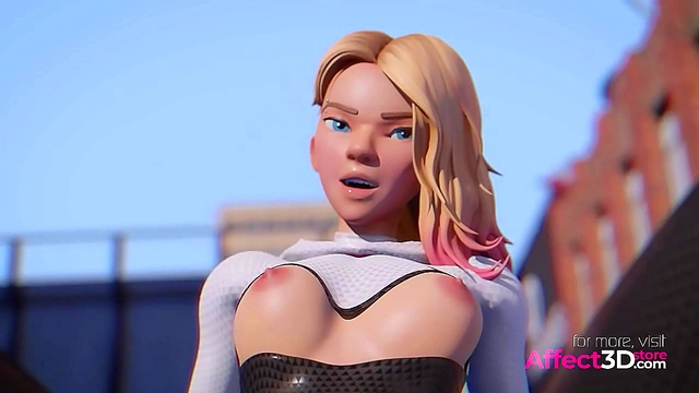 Blonde Heroine Satisfies Her Desires with Intense Pleasure in 3D Fantasy Realm
