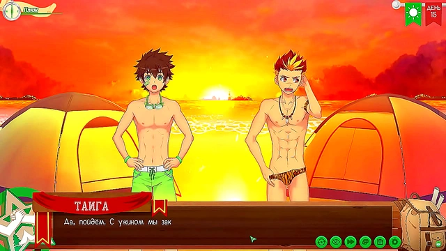 Russian Voiced Anime Adventure – Taiga’s Volleyball Fun with Friends at Summer Camp