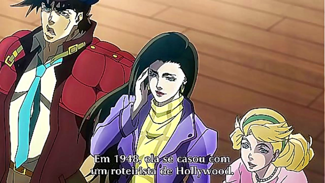 Sensual JoJo Anime Beauty Entices with Exotic Temptations & Fiery Passions