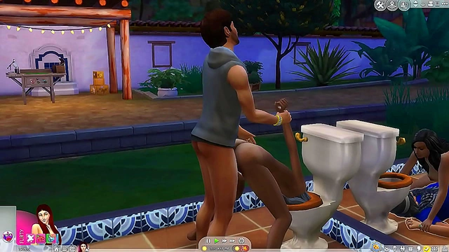 Granny Enjoys Steamy Adventures with Hard Sex in The Sims 4 Hentai Cartoon