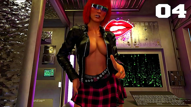 Busty Asian Hacker Desires Massive Dick & Mind-Blowing blowjob in 3D Hentai Adventure