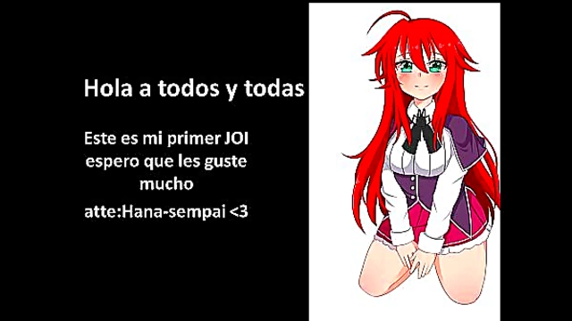 Rias Gremory Takes Control with Seductive JOI Orders in hentai Fantasy