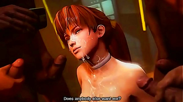 Japanese Redhead Teen 18+ Finds Pleasure in Wild 3D Anime Gangbang Adventure