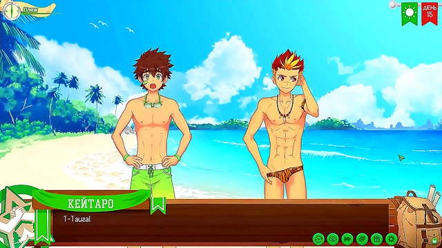 Taiga's Sultry Lingerie Ignites Steamy Campfire Fun with Friends in Russian Voiced Anime Game