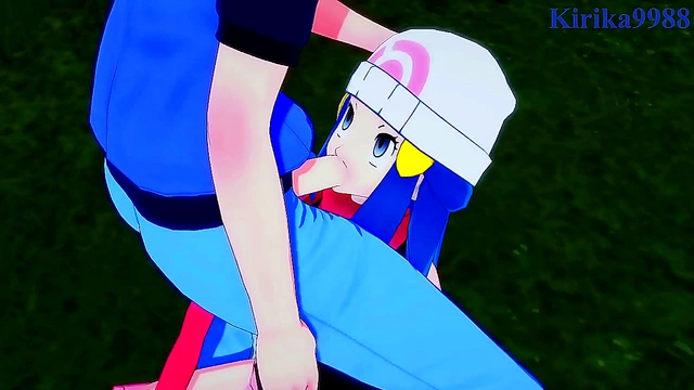 Dawn & Gloria Seduce Each Other with Busty Passion in Pokémon Hentai Scene