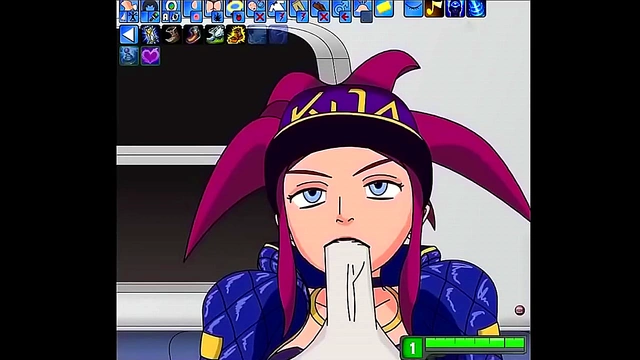 Busty Anime Babe Tempts Gamer for Steamy Action During LoL Playthrough