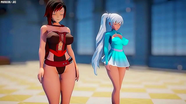 Rides Her Lover Hard for a Juicy Climax in RWBY Scene