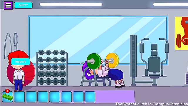 Cute Anime Girls 18+ Seduces Her Way Through the Gym inErotic Campus Chronicles