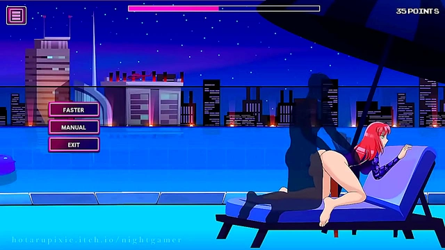 CuteAnime Babe Dons Long-Sleeve Rashguard for Steamy Night Gaming Seduction