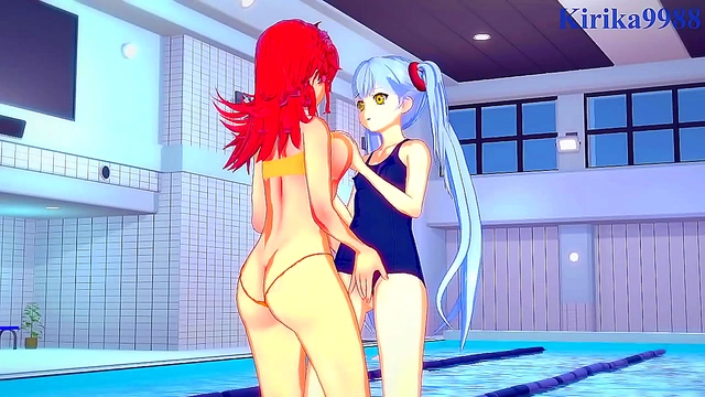 Ruri Hoshino & Festenia Muse Engage in Sultry Lesbian Pleasure in Anime Costumes