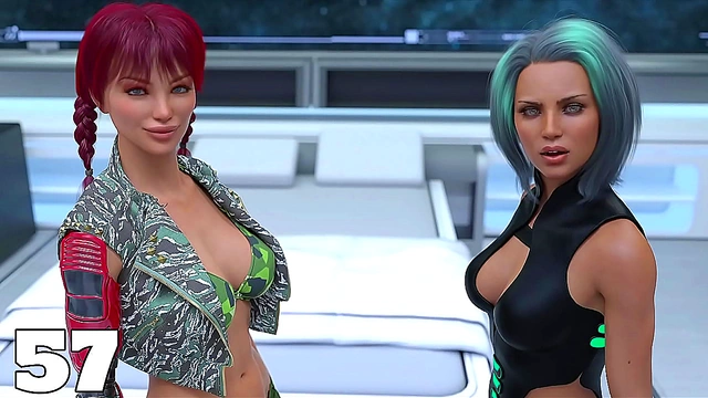 Busty Alien Goddesses Tempt You with voluptuous Curves & Sultry Outfits in Deep Space