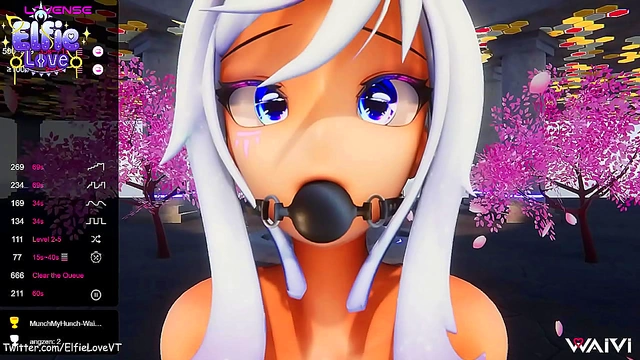 VTuber Elfie’s Ahegao Bliss – Intense Double Penetration VR Experience