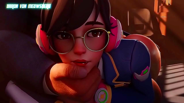 D.Va Spices Up the Office with Naughty Rule 34 Romance
