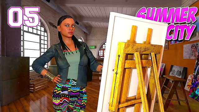 Denise, the Seductive Ebony Teacher, Ignites Summer City Adventures with Students