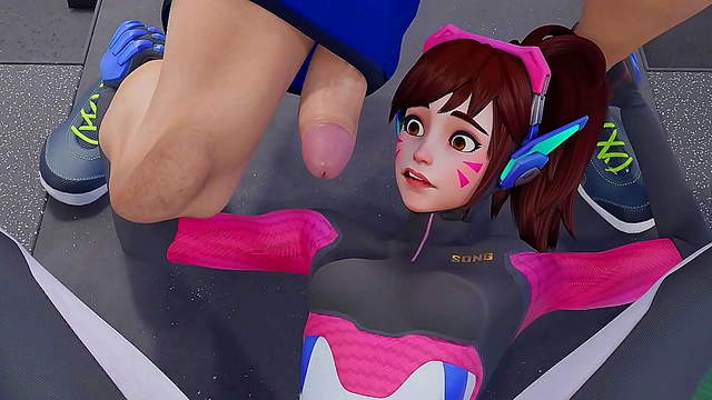 D.Va Tempts Her Trainer in Sizzling Anime Encounter