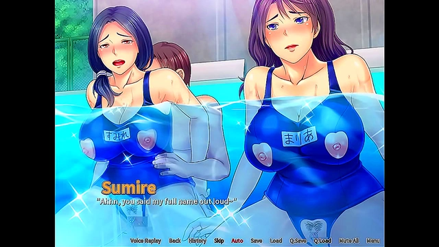 Naughty Neighbors Enjoy Steamy Poolside Threesome with Shared Ecstasy