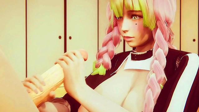 Mitsuri Kanroji from Demon Slayer – voluptuous Teen 18+ delivers intense 3D anime passion