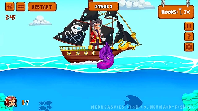 Sensual Mermaid Tempts Pirate Crew in Steamy Anime Quest