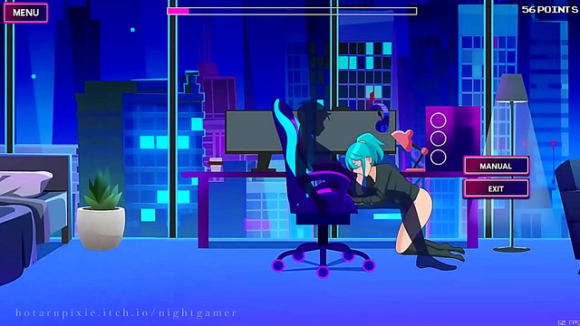 GamerGirls 18+ Tempts You with Playful Seduction on Her Gaming Chair