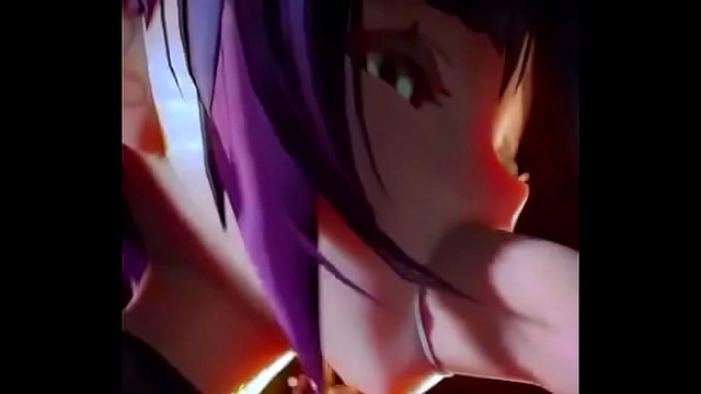 Genshin Impact Beauty With Curvy Assets Takes Control for a Steamy Ride