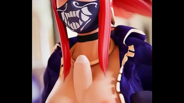 Akali Tempts with Titillating Tease in Seductive Hentai StepMoment