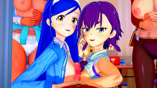 Passionate Anime Duo Dives into electrifying 3D Hentai StepMoments