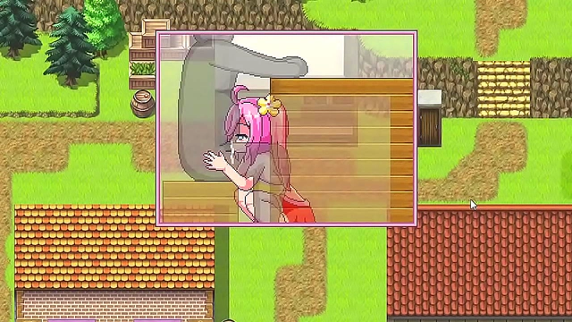 Seductive Clerk Finds Pleasure in Steamy Anime Game Encounter